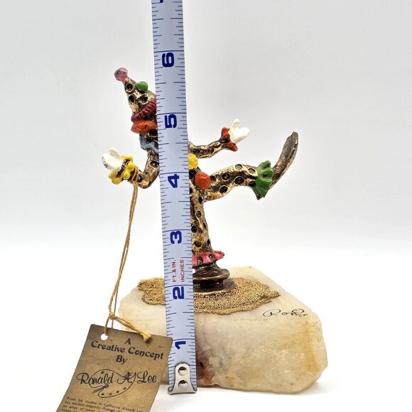 Vintage 1980 Ronald Lee 24Kt Gold Plated Happy Clown Collectible Original Tag - Picture 11 of 12